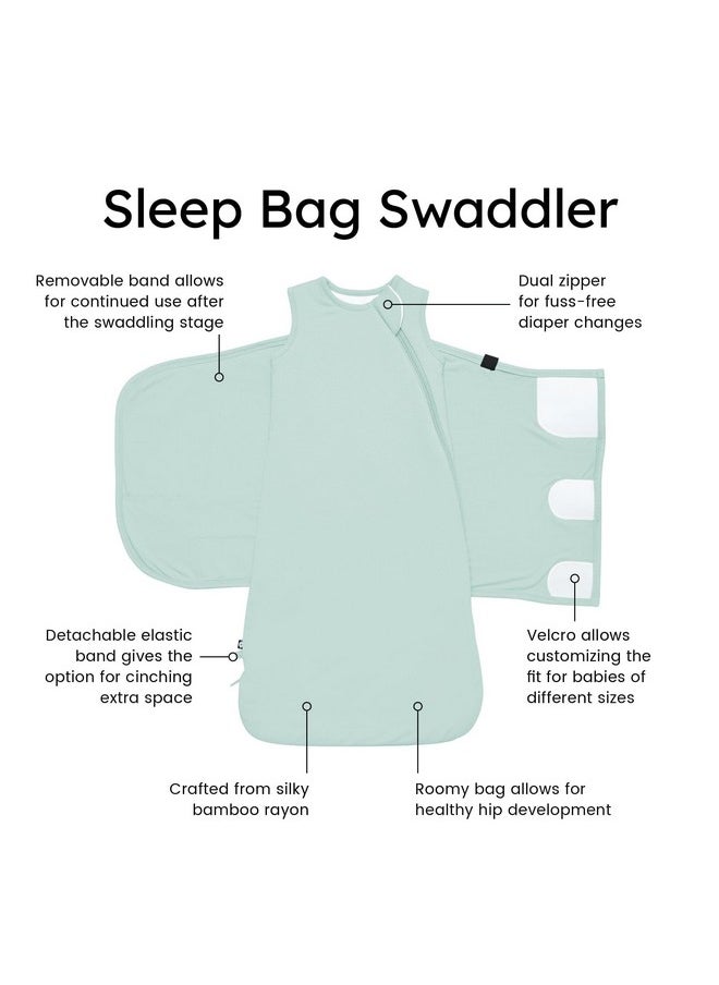 KYTE BABY Unisex Rayon Made from Bamboo Sleep Bag Swaddler for Babies, 1.0 Tog (Sage)