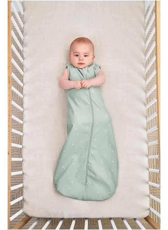 1.0 Tog Jersey Sleeping Bag - Arms-Out Baby Sleep Sack - Soft, Breathable & Comfortable (8-24 Months, Sage)