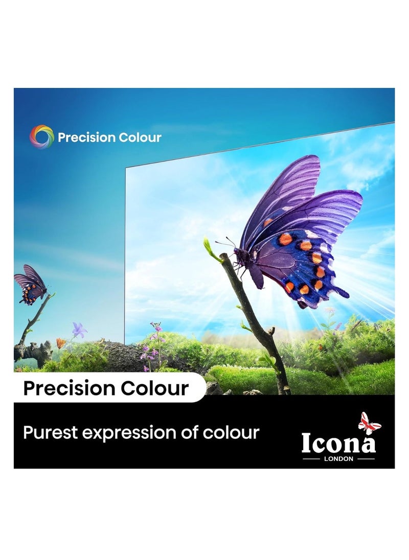 Icona 43-Inch Full HD LED Smart TV – Edgeless Design, Superior Picture Clarity, Crystal Clear Sound, Smart Energy Saving Features