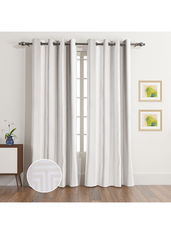 Skyline Mirage 2-Piece Jacquard Curtain Set 135 X 240 Cm