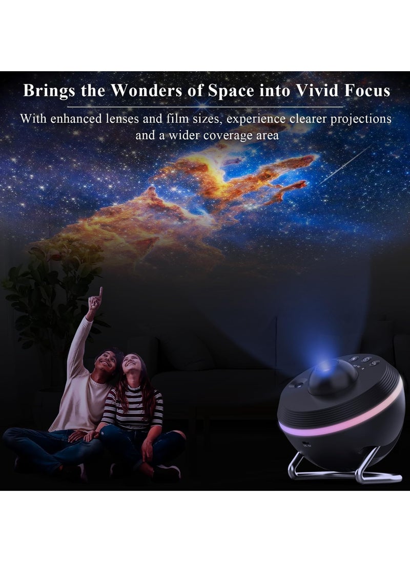 Star Projector, Premium Planetarium Galaxy Projector with 13 4K HD Films | Meteor Shower & 4 Color Effects | Adjustable Angle, Timer Function | Ideal for Kids, Adults, Bedroom Décor – Transform Your Space with Stunning Starry Skies