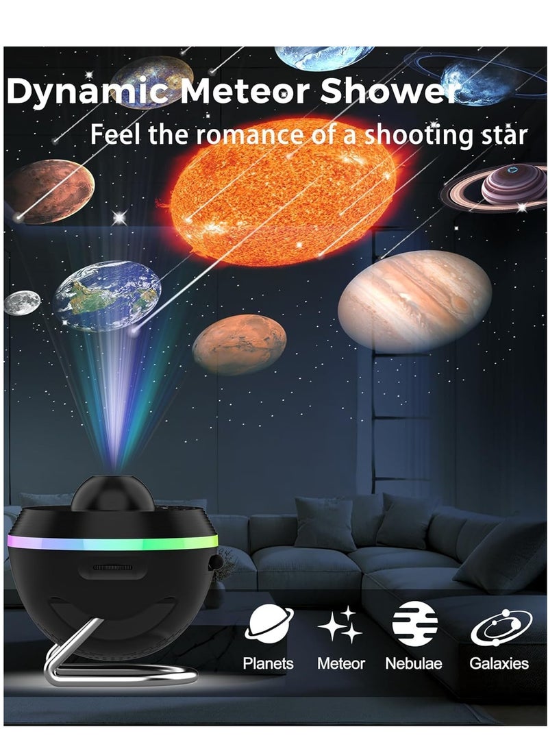 Galaxy Projector | 13-in-1 Planetarium Star Projector | Solar System Projector for Kids Bedroom Ceiling Decor | Starry Sky Night Light with Timer & RGB Effects