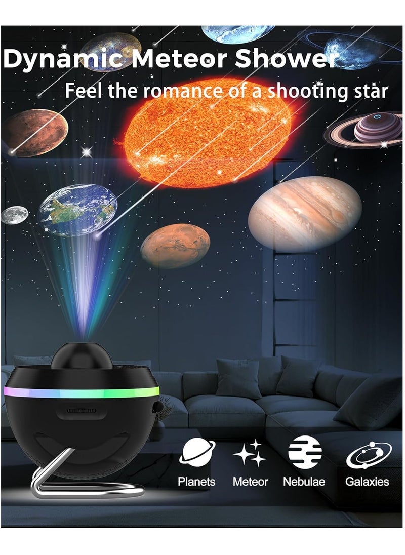 Galaxy Projector | 13-in-1 Planetarium Star Projector | Solar System Projector for Kids Bedroom Ceiling Decor | Starry Sky Night Light with Timer & RGB Effects – Ideal for Relaxation and Sleep