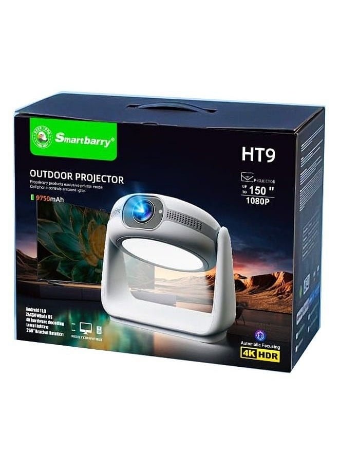 Smartbarry HT9 Portable Outdoor 4K LCD Projector