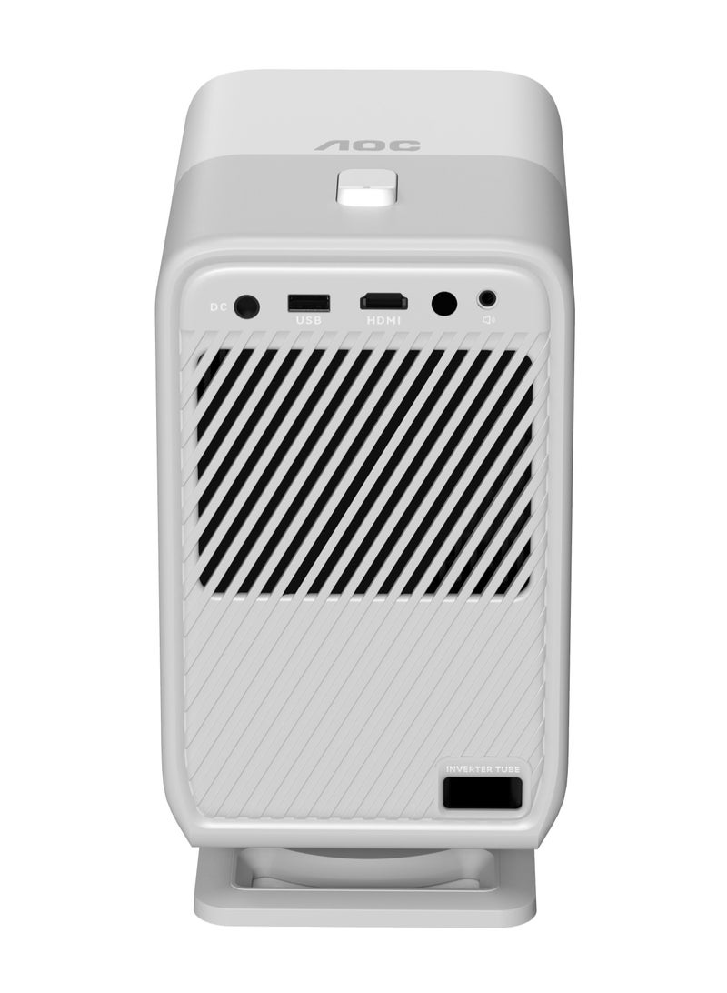 CineSpot Full HD Smart Projector - Android 9, 1920x1080 Resolution, 1200 Lumens, 16GB Storage, Dual-Band Wi-Fi 6, Bluetooth 4.2, Auto Focus & Keystone, Digital Zoom, Built-in Speaker, 40