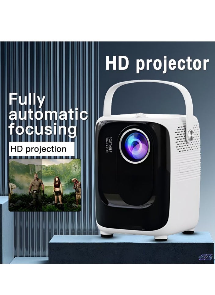 Portable Mini Projector Android Smart Projector | 1920x1080P Multimedia Projector | 8000 Lumens, 5G WiFi, Bluetooth | 100 Inch Screen, Home Cinema Projector | Model S10