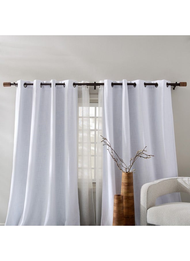 Natura Amare 25 Mm Extendable Double Curtain Rod 110-320 Cm