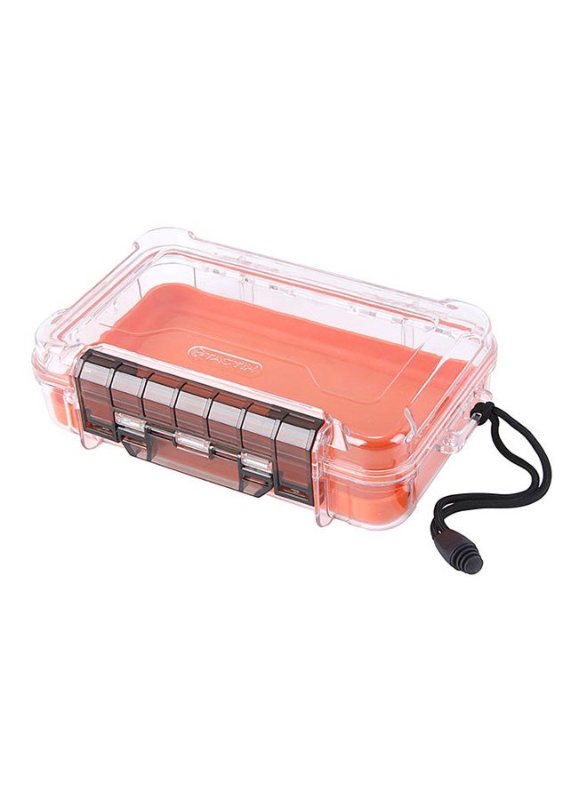 Field Box Waterproof Case, Large, Dry Box With Wrist Strap For Boat, Kayak, And Camping, Outdoor Gear Storage, Clear/Orange, Size: 23W X 15D X 6.8H Cm- 320072 Clear ‎14.99x6.81x22.99cm