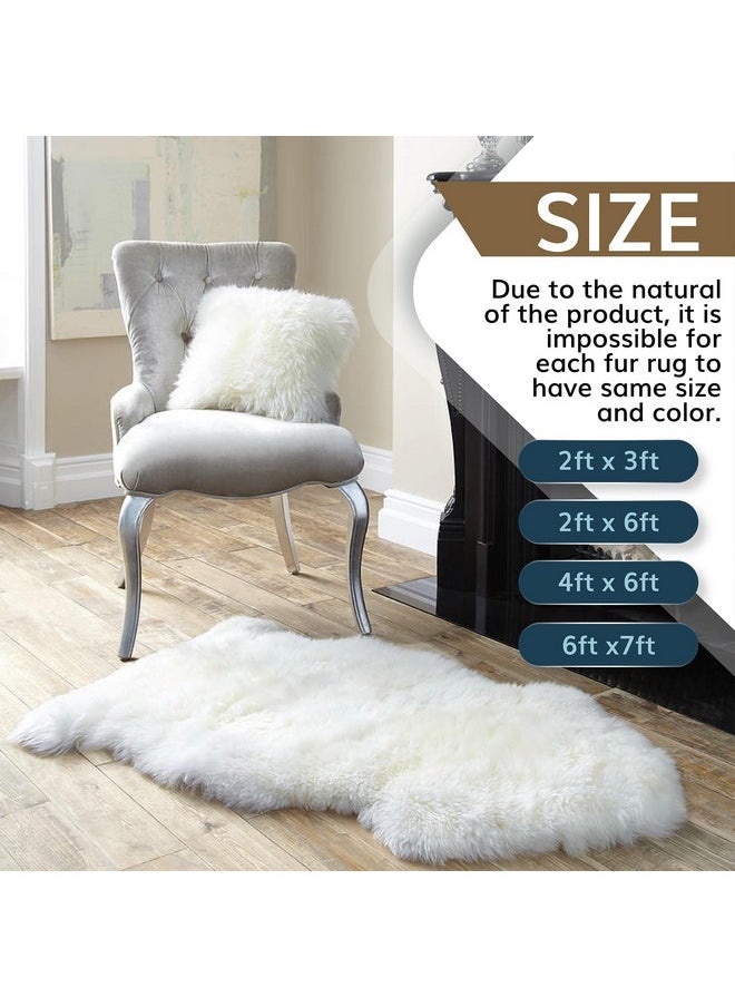 WaySoft Authentic New Zealand Sheepskin Area Rug, Versatile Fluffy Wool Cover in Multiple Sizes, Perfect for Bedrooms, Living Rooms, Chair Covers, or Motorcycle Seats