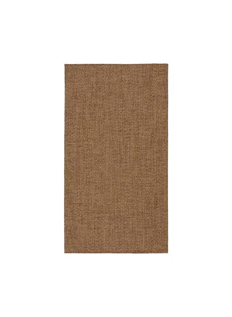 Durable Rug Flatwoven Natural In/Outdoor Medium Brown 80x150 cm