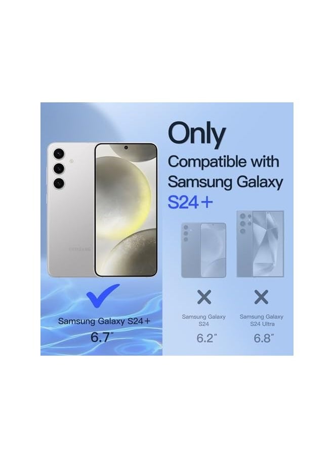 Privacy Screen Protector for Galaxy S24+ / S24 Plus 5G 6.7-Inch, Anti-Spy Tempered Glass Film, Fingerprint ID Compatible, 2-Pack