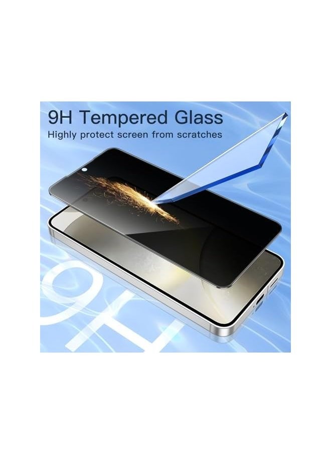 Privacy Screen Protector for Galaxy S24+ / S24 Plus 5G 6.7-Inch, Anti-Spy Tempered Glass Film, Fingerprint ID Compatible, 2-Pack