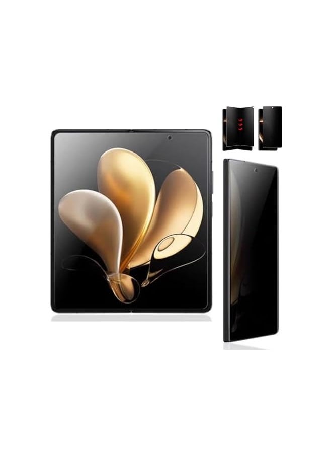 [1+1] Privacy Hydrogel Screen Protector Compatible with Honor Magic V3 5G Smartphone (2024), External & Internal, Anti-Peeping TPU Screen Protector, Scratch Resistant Easy Installation [7.92-Inch]