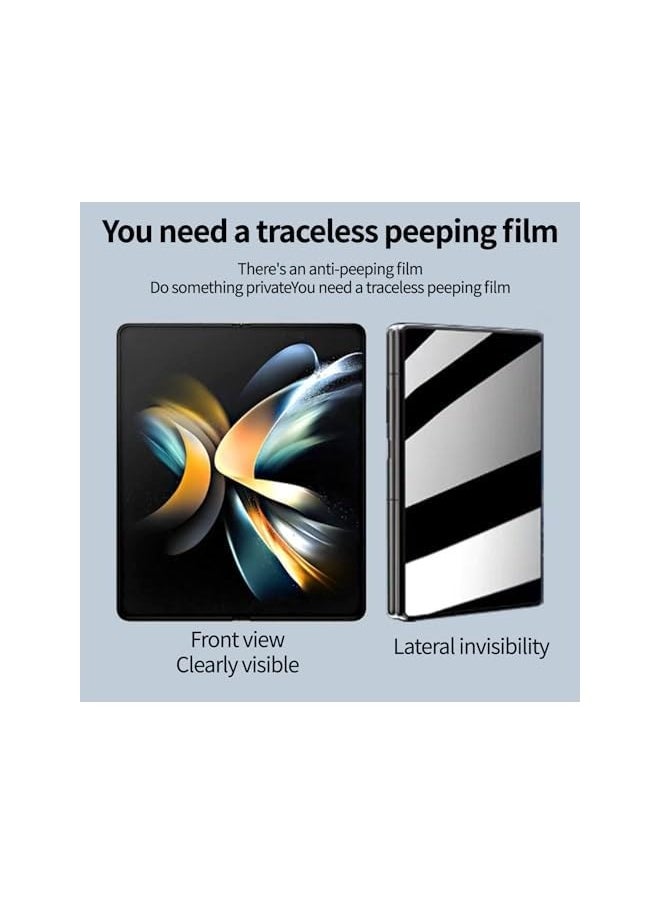 [1+1] Privacy Hydrogel Screen Protector Compatible with Honor Magic V3 5G Smartphone (2024), External & Internal, Anti-Peeping TPU Screen Protector, Scratch Resistant Easy Installation [7.92-Inch]