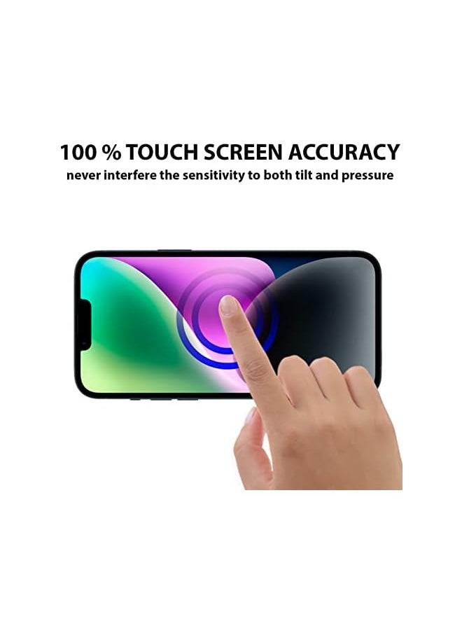 Screen protector compatible with iPhone 14, Tempered Glass, Distinctive High End Protective Film [Anti-Glare][HD Full Coverage][Easy Installation][9H Hardness]
