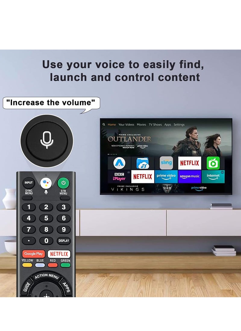 Replacement Voice Remote Control RMF-TX300U for Sony Bravia Smart TVs, Compatible with XBR-43X800E, XBR-49X800E, XBR-55X800E, XBR-65X850E, XBR-75X850E, and More
