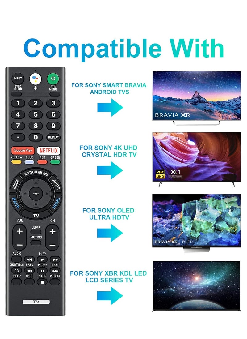 Replacement Voice Remote Control RMF-TX300U for Sony Bravia Smart TVs, Compatible with XBR-43X800E, XBR-49X800E, XBR-55X800E, XBR-65X850E, XBR-75X850E, and More