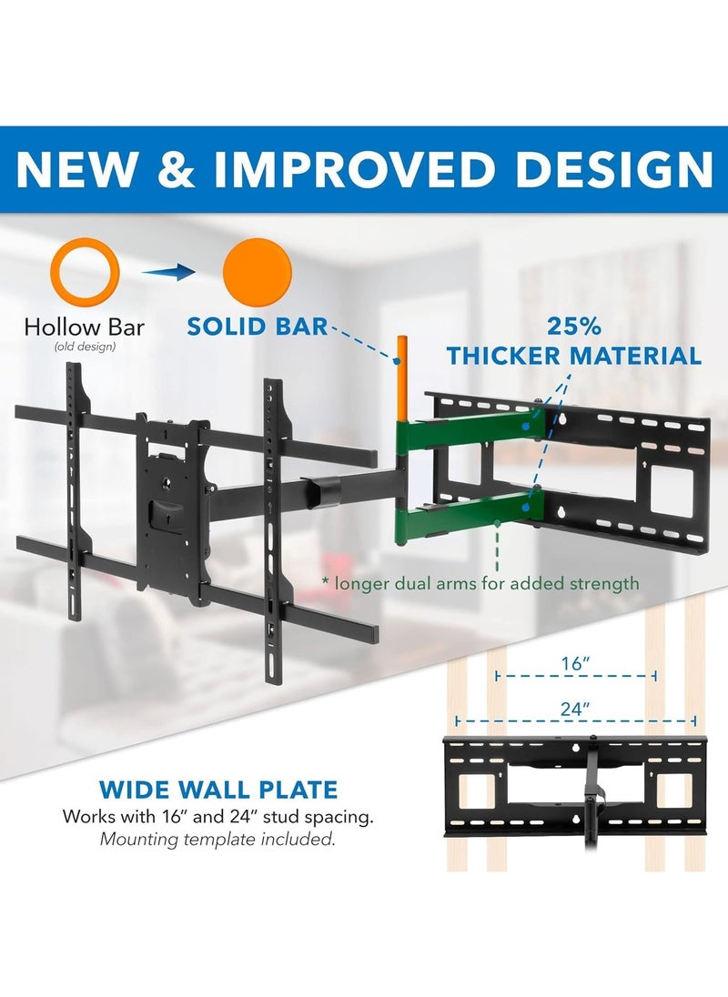 Articulating TV Wall Mount MI-372 – Full Motion Bracket with 40