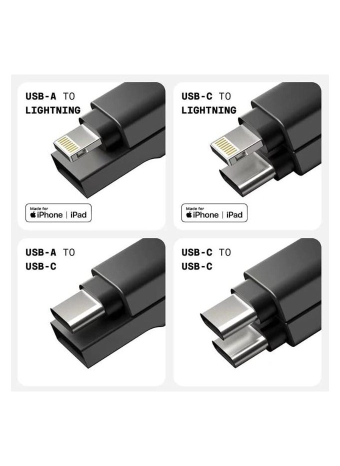 Mini Cable USB to Type C Cable, Portable size fits with your keychain.