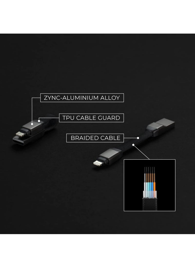 Mini Cable USB to Type C Cable, Portable size fits with your keychain.