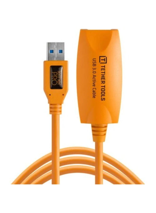 Tether Tools TetherPro USB 3.0 Active Extension Cable (Hi-Visibility Orange, 16')