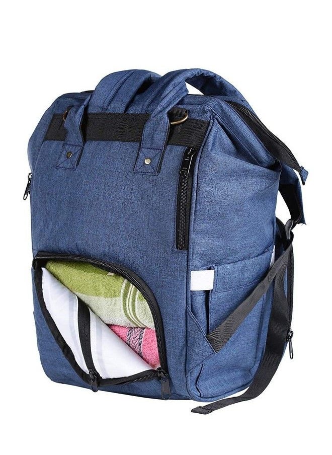 18 Ltrs (18 Cms) Backpack(Diaper Bag With Accessories_Navy Blue)