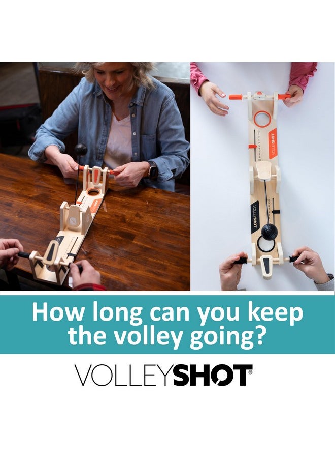 Volleyshot - Wooden 2 Player Games, Tabletop Games And Family Games For Kids & Adults, Toys For Ages 8-13+