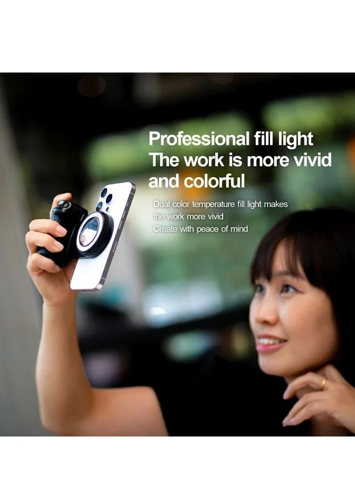 BBC-9 Magnetic Selfie Light Aid for Smartphones LED Video Ring Light with Bluetooth Remote