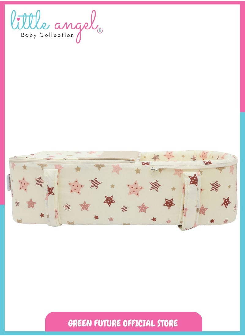 Baby Carry Cot with Diaper Bag – Portable Infant Bassinet | Baby Sleeping Bed with Handles for Travel | Lightweight Baby Crib for Newborns