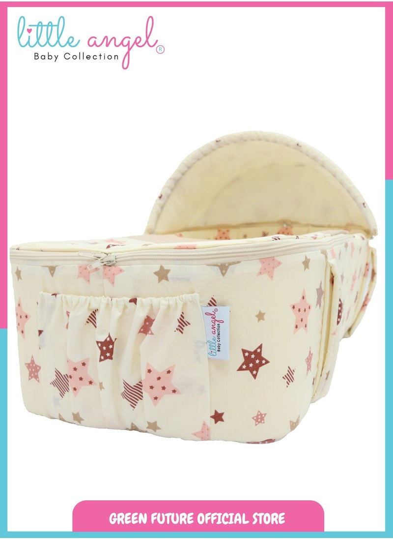 Baby Carry Cot with Diaper Bag – Portable Infant Bassinet | Baby Sleeping Bed with Handles for Travel | Lightweight Baby Crib for Newborns