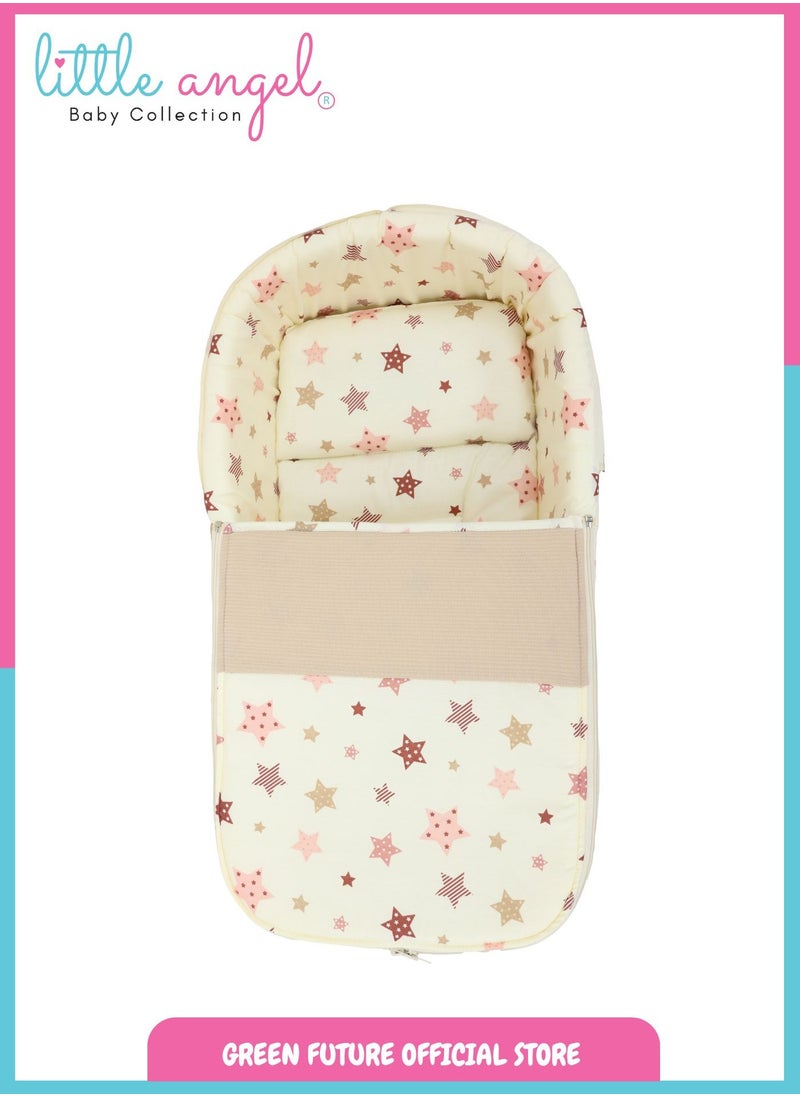 Baby Carry Cot with Diaper Bag – Portable Infant Bassinet | Baby Sleeping Bed with Handles for Travel | Lightweight Baby Crib for Newborns