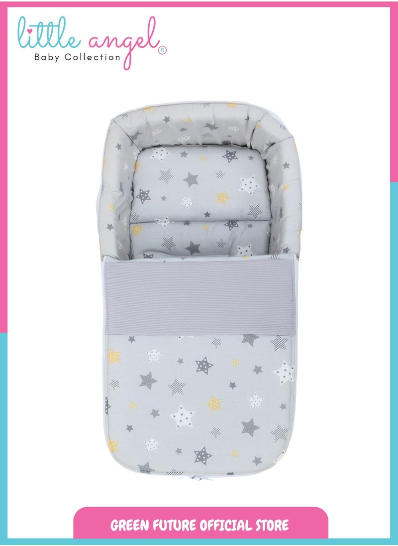 Baby Carry Cot with Diaper Bag – Portable Infant Bassinet | Baby Sleeping Bed with Handles for Travel | Lightweight Baby Crib for Newborns