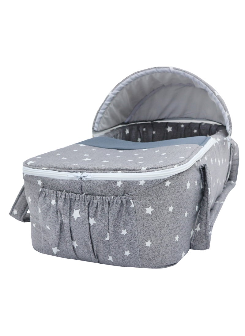 Baby Carry Cot with Diaper Bag – Portable Infant Bassinet | Baby Sleeping Bed with Handles for Travel | Lightweight Baby Crib for Newborns