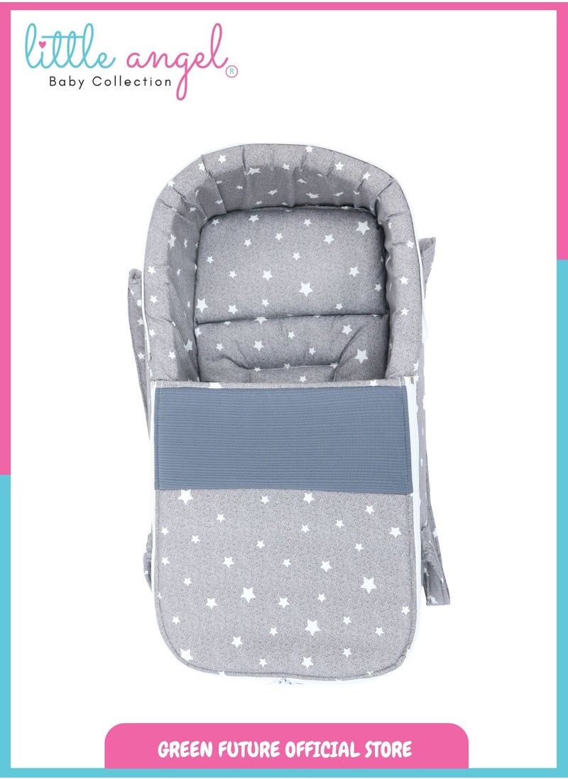 Baby Carry Cot with Diaper Bag – Portable Infant Bassinet | Baby Sleeping Bed with Handles for Travel | Lightweight Baby Crib for Newborns