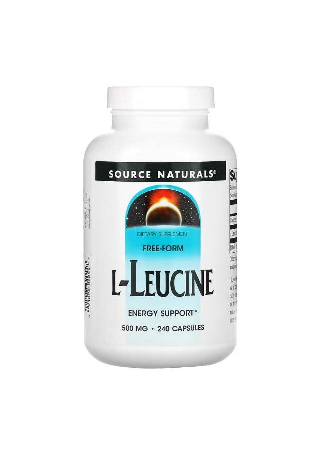 L Leucine 500 mg 240 Capsules