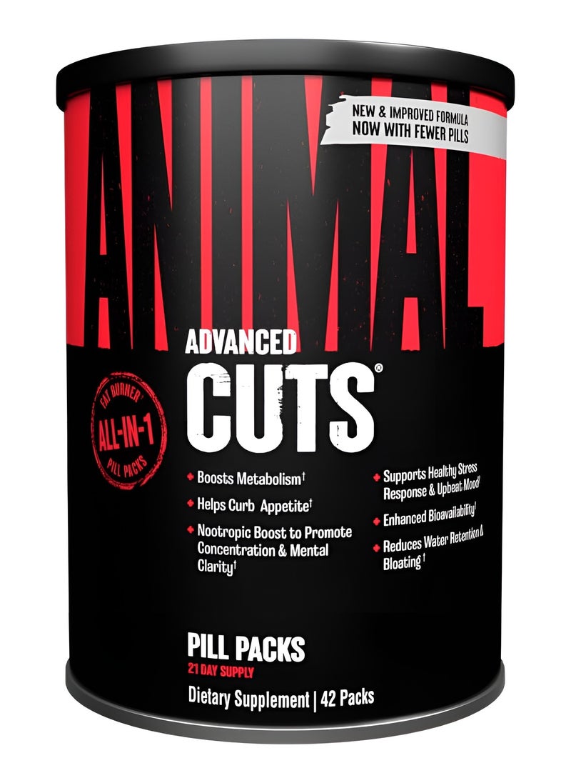 Universal, Animal Advanced Cuts, Fat Burner, 42 Packs, 42 Servings