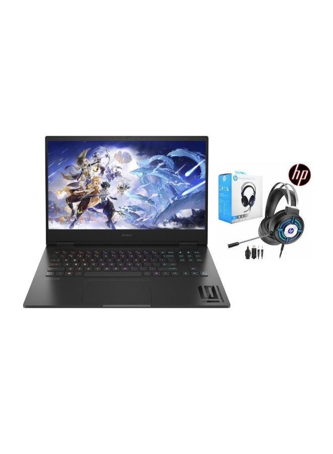 Omen 16-wd0073dx Gaming (Upgraded Version) Laptop With 16.1-Inch FHD IPS 165Hz Display, Core i7-13620H Processor/32GB RAM/1TB SSD/8GB Nvidia GeForce RTX 4060 Graphics Card/Windows 11 Home Free With HP Gaming Headset English Shadow Black