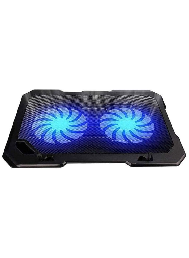 Laptop Cooling Pad for Laptop with 2 Quiet Fans, Laptop Cooler Cooling Pad Stand for Laptop,Computer Fan Base Cooling Bracket Pad Fan