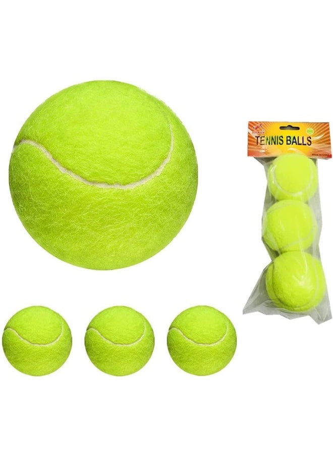 Souqoon Bpa® Tennis Balls -3 Packs Of (3 Balls) Advanced Training Tennis Balls Practice Balls, Reusable And Sturdy Pressureless Tennis Balls, Ideal For Practice, Training, Teaching And All Court Types