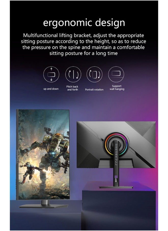 27 Inch GMX27P Gaming Monitor 2K QHD 2560x1440, LED Panel Type, 180Hz Refresh Rate, 1ms Response Time,  G-Sync Compatible, Adjustable Stand | Black