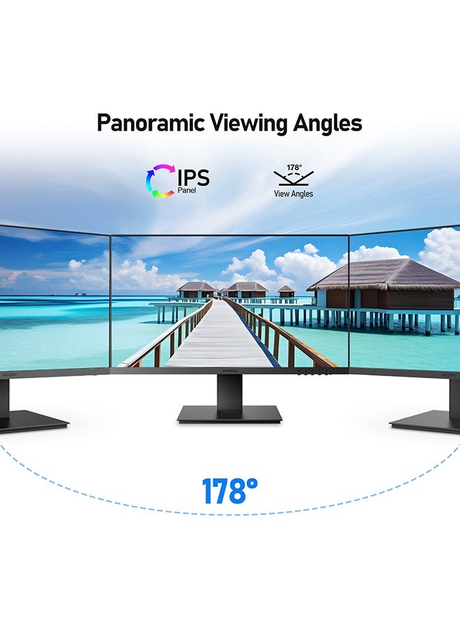 27-Inch IPS Business Monitor – Full HD 1920 x 1080, 100Hz Refresh Rate, sRGB 99% Color Gamut, 16.9 Screen Ratio, 16.7m Maximum Color, Tilt Adjustable, with Built in Speaker, HDMI and VGA, Cinema mode, Eye Protection, RTS, FPS, Adaptive sync | N02