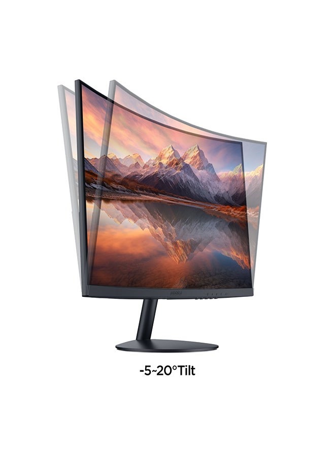 23.6-Inch Curved Business Monitor – Full HD 1920 x 1080, Refresh Rate (75Hz–HDMI, 60Hz-VGA), sRGB 99% Color Gamut, 3000: 1 Static Contrast, 16.9 Screen Ratio, 16.7m Maximum Color, Tilt Adjustable, HDMI and VGA, Cinema mode, Eye Protection, RTS, FPS | 24N5CA