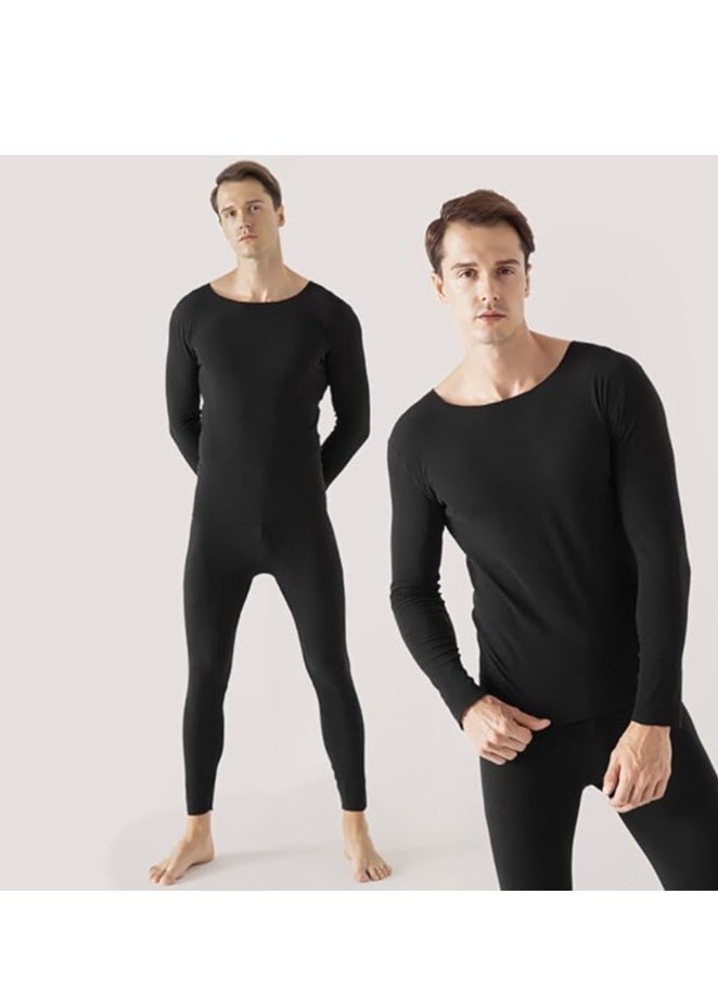 Men Thermal Underwear Set Men Thermal Base Layer Long Sleeve pajama Thermal Long Johns Set for Skiing Training Hiking Outdoor Sports M