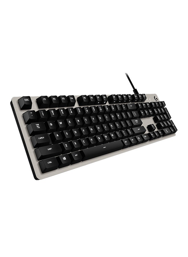 Logitech G413 Mechanical Gaming Keyboard Romer-G with USB Pass-Through - Silver, US International Layout