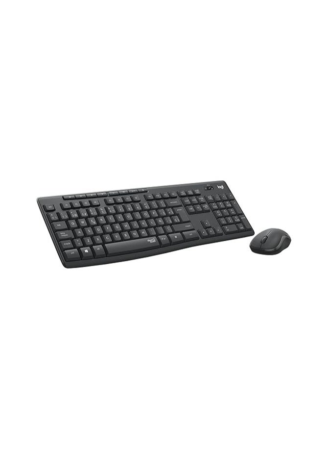 Logitech MK295 Silent Wireless Keyboard Mouse Set Combo (Black)