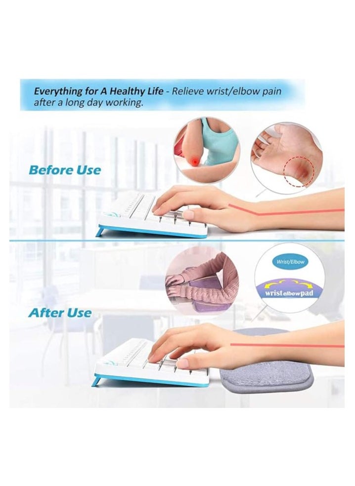 Keyboard Wrist Rest Gaming Memory Foam Hand Palm Rest Wrist Rest Support for Office, Computer, Laptop, Mac Typing and Wrist Pain Relief and Repair