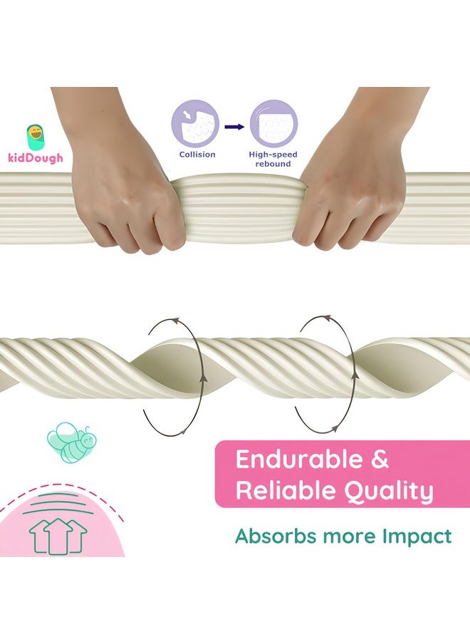 Baby Proofing Flat Edge Protector - 2 Mtrs Safety Strip, Furniture Edge Protector, Adjustable Dense Edge Guard For Kids Safety, High Shock Absorbant Edge Protector, Baby Safety Products,White