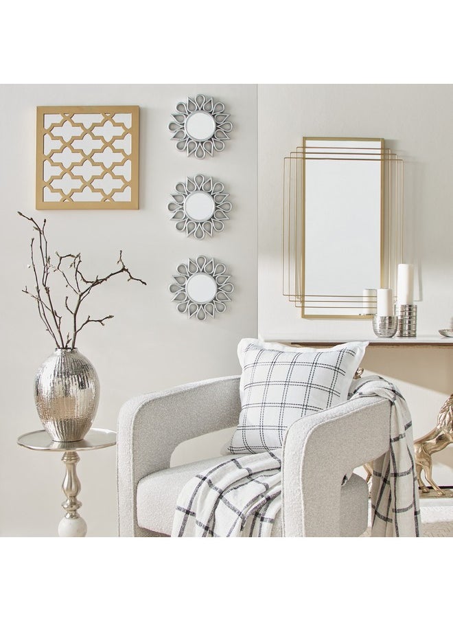 Faiz Metal Wall Decorative Mirror 60 X 90 X 1.8 Cm