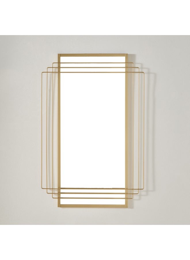 Faiz Metal Wall Decorative Mirror 60 X 90 X 1.8 Cm