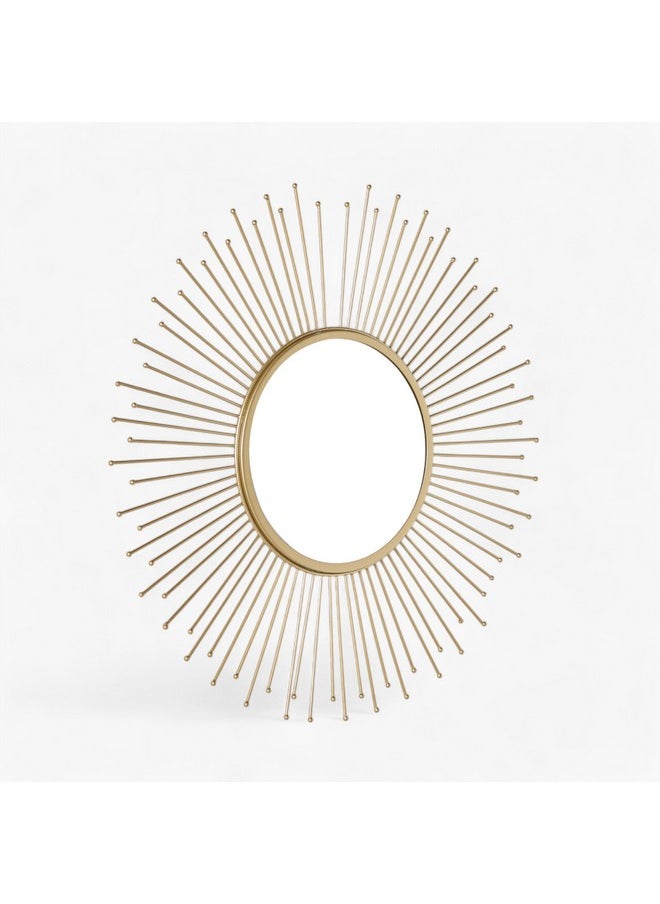 Faiz Metal Sun Burst Wall Mirror 45 X 45 X 1 Cm